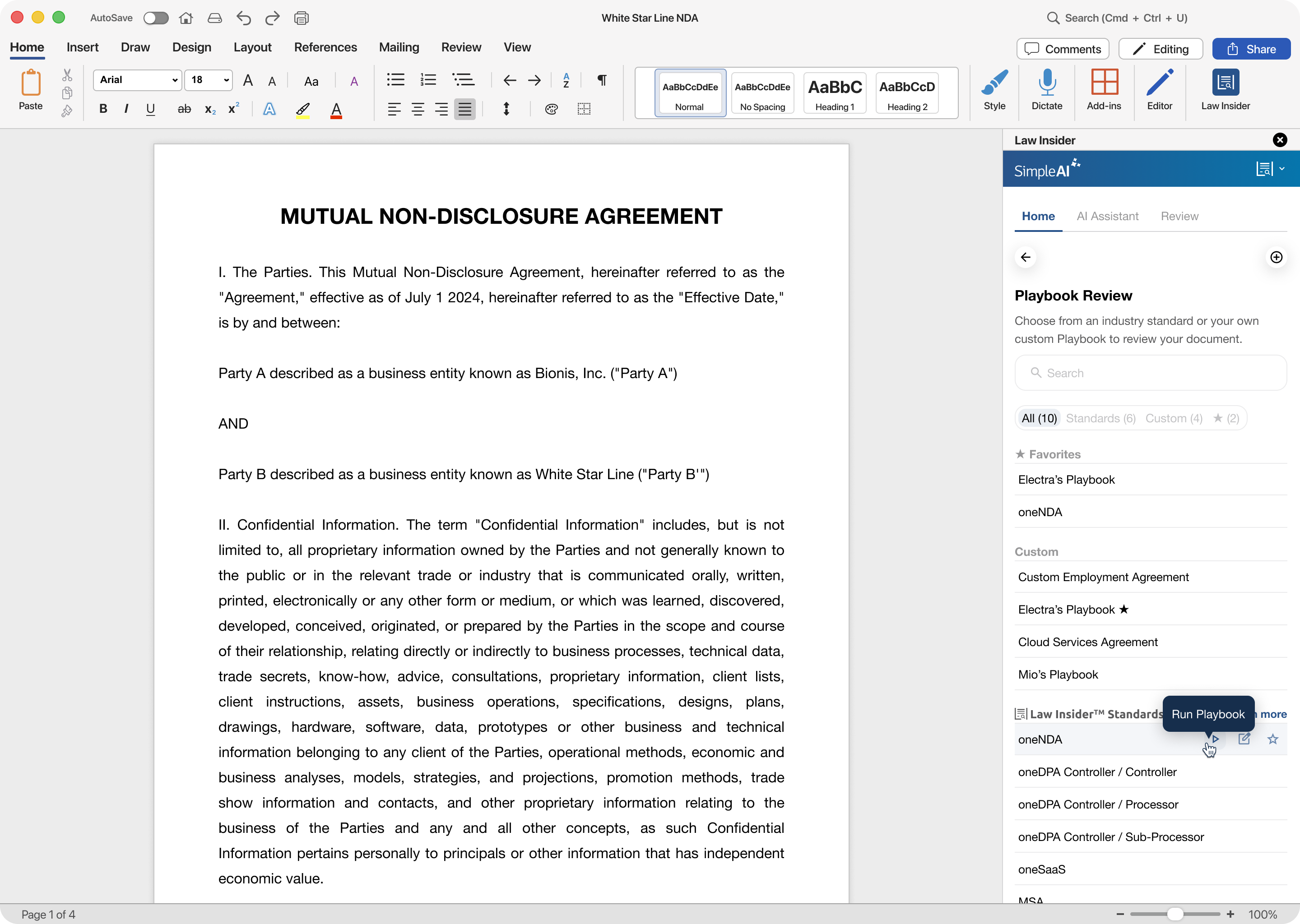 generate clauses using ai